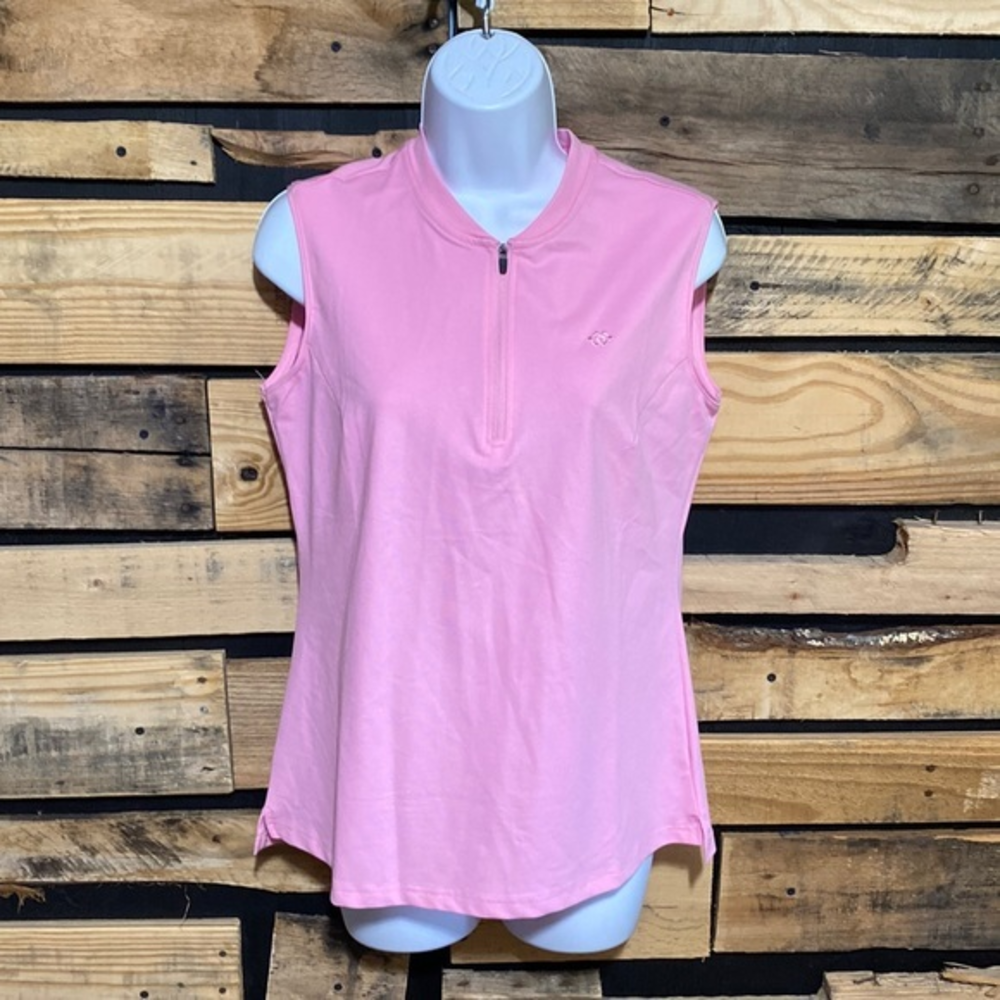 MoFiz Womens‎ Sleeveless Tennis Shirt Golf Shirts Quick Dry Pink Small